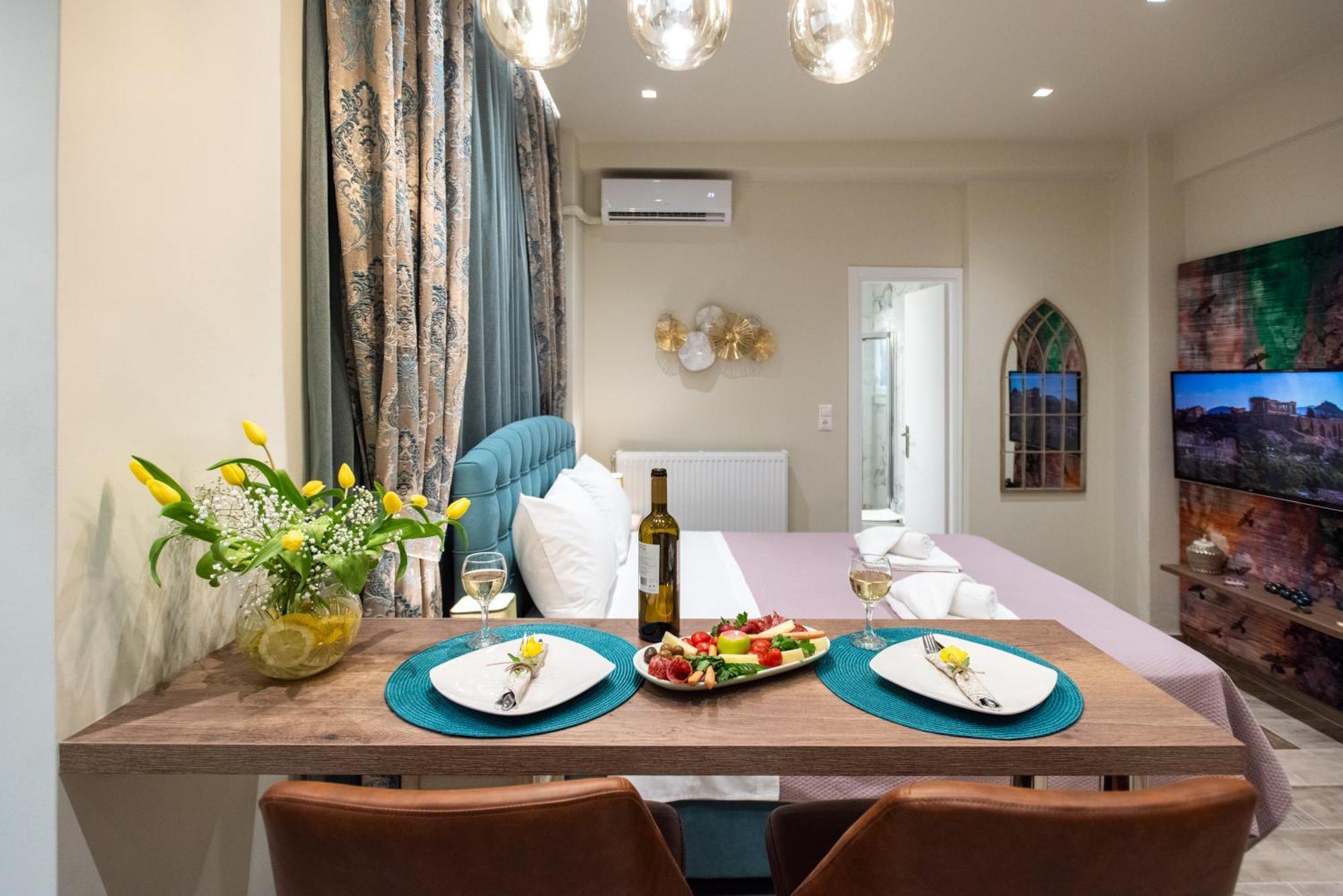 אתונה Blue Ark Romantic Studio Under Acropolis מראה חיצוני תמונה